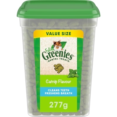 Greenies Feline Adult Natural Dental Care Cat Treats Catnip Flavour Value Size 276 g, $5.43/100g