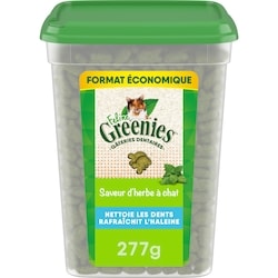 Greenies Gâteries dentaires naturelles pour chats adultes FELINE saveur d’herbe à chat 276 g, 5,43 $/100g