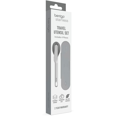 Bentgo Stainless Steel Utensil Set with Gray 1 ea, $20.00/1ea