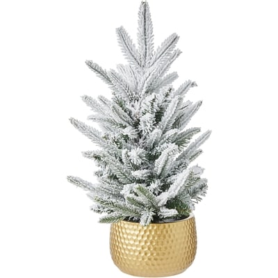Life at Home Potted Flocked Tree 1 ea, $24.00/1ea