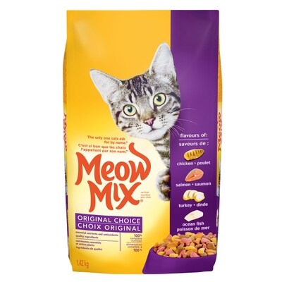 Meow Mixx Nourriture pour chats choix original 1.42 kg, 0,56 $/100g