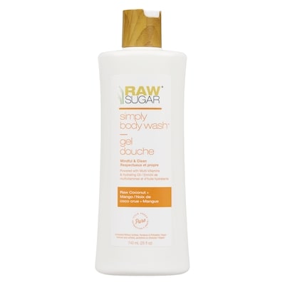 Raw Sugar Simply Body Wash Raw Coconut + Mango 740 ml, $1.69/100ml