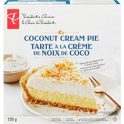 le Choix du Président Tarte à la crème de noix de coco 730 g, 1,85 $/100g