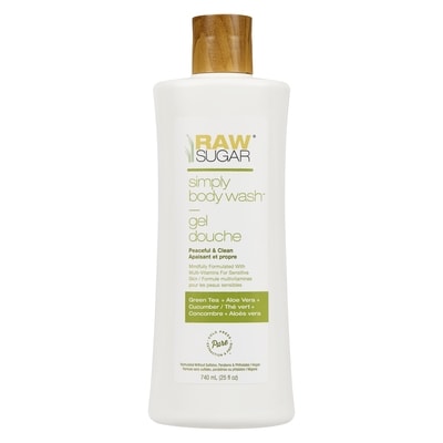 Raw Sugar Gel douche thé vert + concombre + aloès vera 740 ml, 1,82 $/100ml