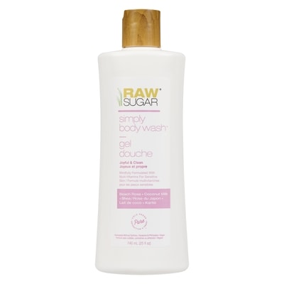 Raw Sugar Gel douche rose du japon + lait de coco + karité 740 ml, 1,69 $/100ml