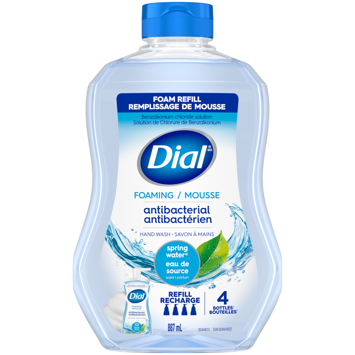 Dial Antibacterial Foaming Hand Wash Refill, Spring Water 887 ml, $0.73/100ml