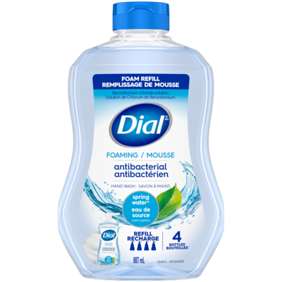 Dial Antibacterial Foaming Hand Wash Refill, Spring Water 887 ml, $0.96/100ml