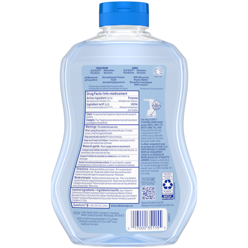 Antibacterial Foaming Hand Wash Refill, Spring Water