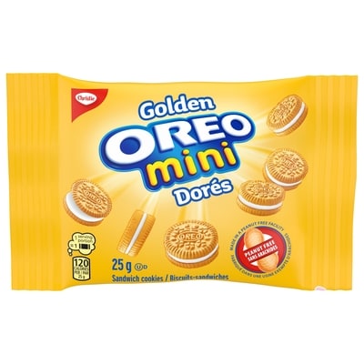 Christie OREO, Mini biscuits dorés, Snack Pack, collations pour l’école 150 g, 2,86 $/100g