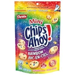 Christie mini biscuits Chips Ahoy! arc-en-ciel aux pépites de chocolat 200 g, 1,75 $/100g
