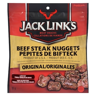 Jack Link’s Pépites de bifteck originales 81 g, 9,25 $/100g