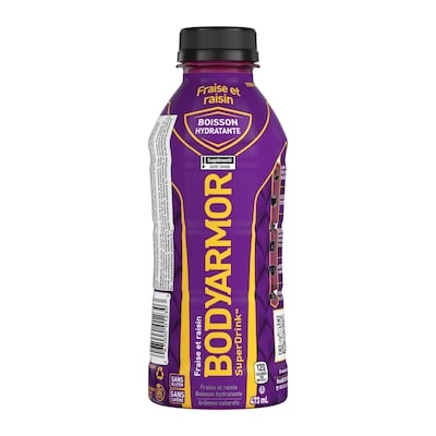 BodyArmor Strawberry Grape Bouteille 473 ml, 0,53 $/100ml