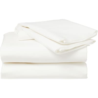 Double Cotton Sheet 4 Piece Set - White