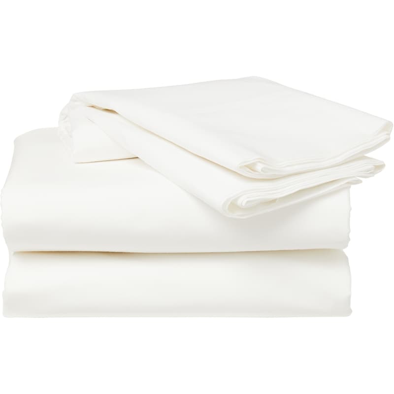 Double Cotton Sheet 4 Piece Set - White