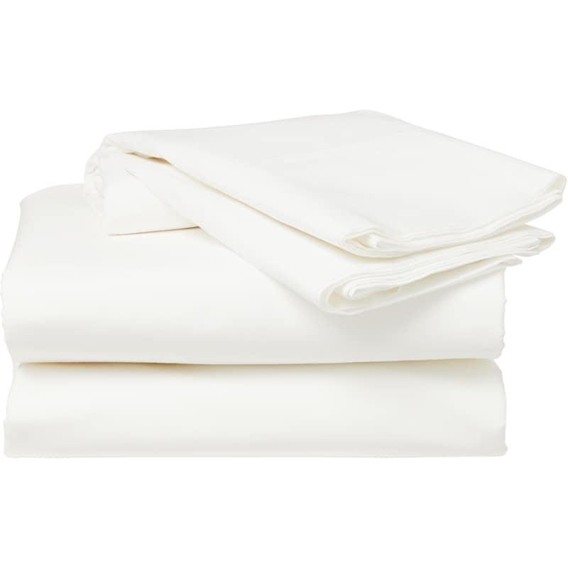 Double Cotton Sheet 4 Piece Set - White