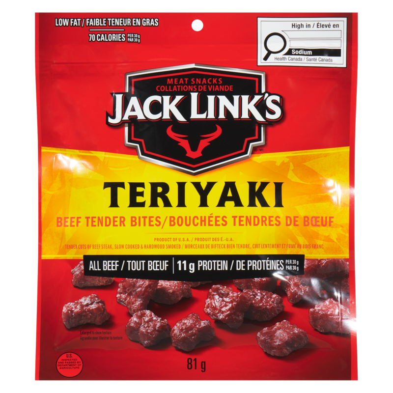 Jack Links Beef Steak Nuggets Teriyaki - 81 g | Dominion Stores of