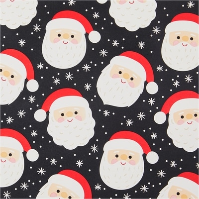 Gros rouleau de papier-cadeau épais – pères Noël