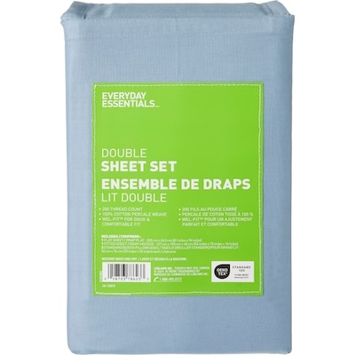 Everyday Essentials Double Cotton Sheet 4 Piece Set 1 ea, $45.00/1ea