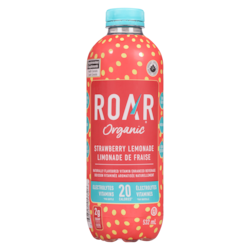 Roar Organic Boisson vitaminée aromatisée naturellement limonade de fraise 532 ml, 0,33 $/100ml