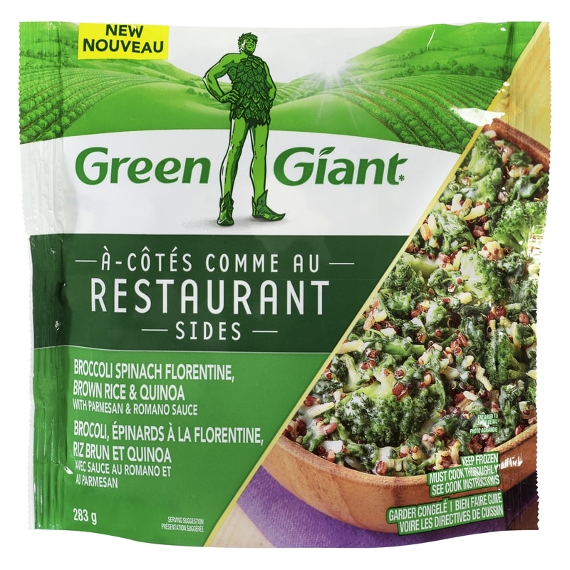 Green Giant Restaurant Sides Broccoli Spinach Florentine, Brown