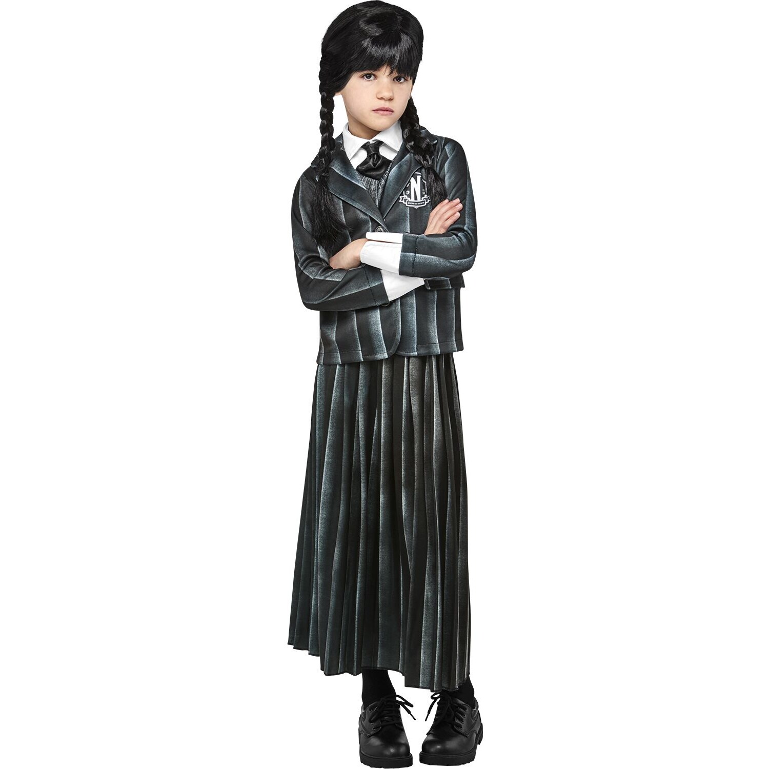 Rubie's Medium Kids' Wednesday Addams School Uniform Costume 1 ea, $35.00/1ea