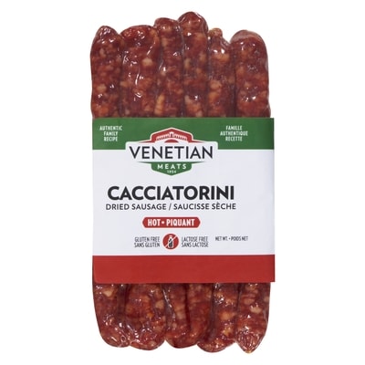 Venetian Dried Sausage Cacciatorini Hot 150 g, $4.99/100g