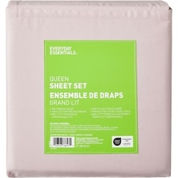 Everyday Essentials Ensemble de draps 4 pièces en coton pour grand lit 1 ea, 37,00 $/1ch
