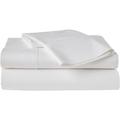Ensemble de draps 3 pièces en percale de coton pour lit simple