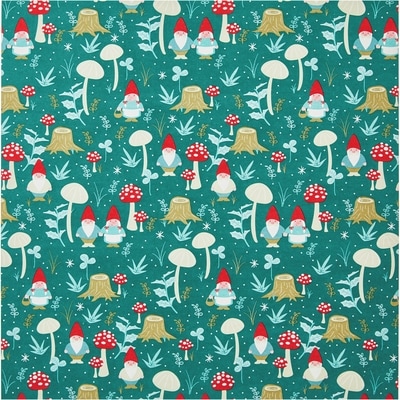 Gros rouleau de papier-cadeau épais – champignons