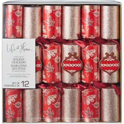 Life at Home Holiday Crackers 12 Piece Set 12 in - Earth and Sparkle 1 ea, $17.00/1ea
