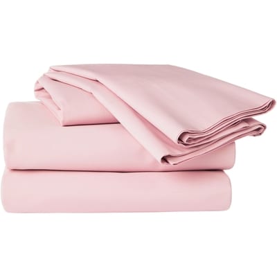 Ensemble de draps 4&nbsp;pièces en percale de coton pour très grand lit  