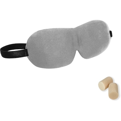 Quo Beauty Padded Eyeshades & Earplugs Grey 1 ea, $5.50/1ea