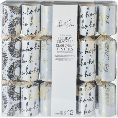 Life at Home Holiday Crackers 12 Piece Set 10 in - Gilded Noel 1 ea, $14.00/1ea