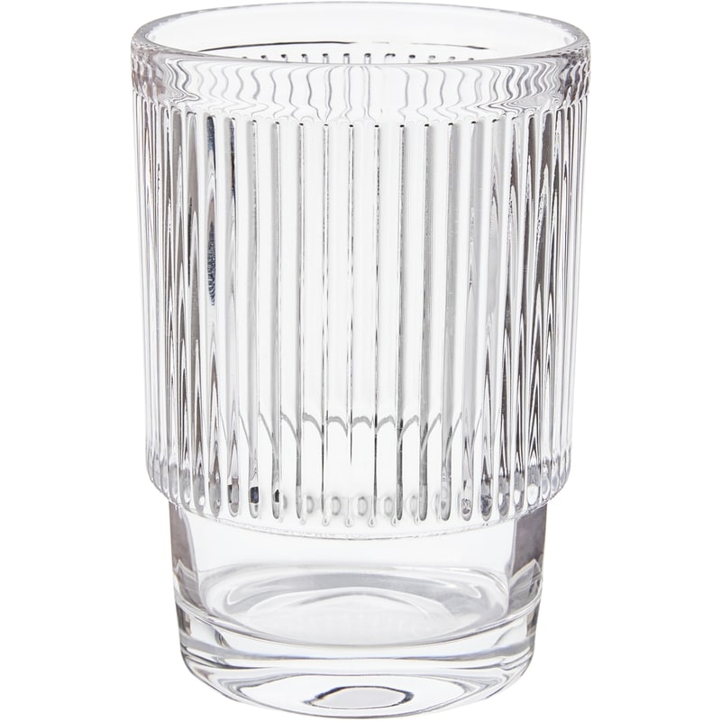 Ribbed Tumbler Clear