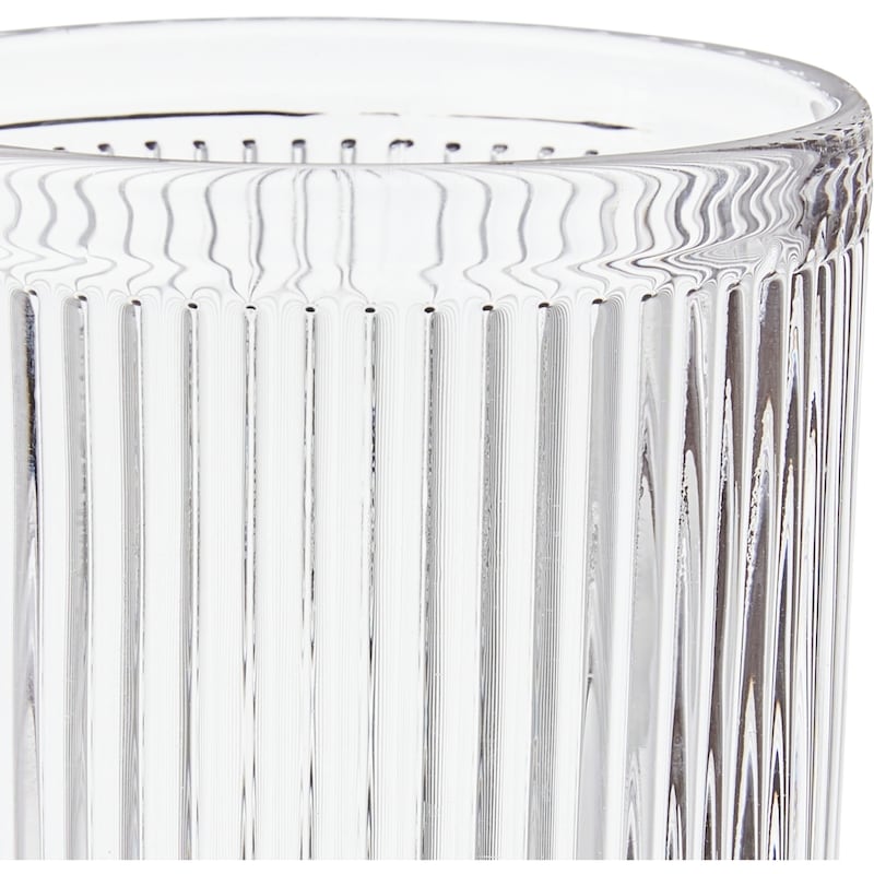 Ribbed Tumbler Clear