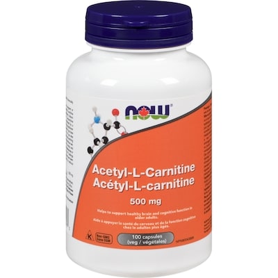 Now Acetyl-L-Carnitine 500 Mg 100 ea, $0.36/1ea