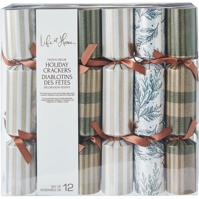 Life at Home Holiday Crackers 12 Piece Set 10 in - Into the Woods 1 ea, $14.00/1ea