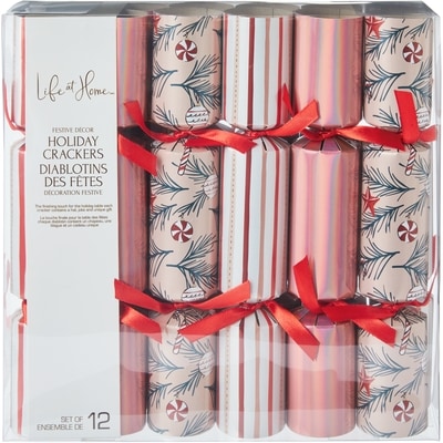 Life at Home Holiday Crackers 12 Piece Set 10 in - Earth and Sparkle 1 ea, $14.00/1ea