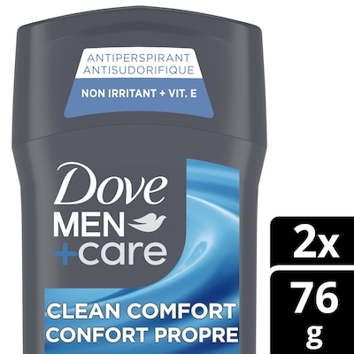 Dove Antisudorifique en Bâton 72 h pour homme clean comfort 76 g, 13,20 $/100g
