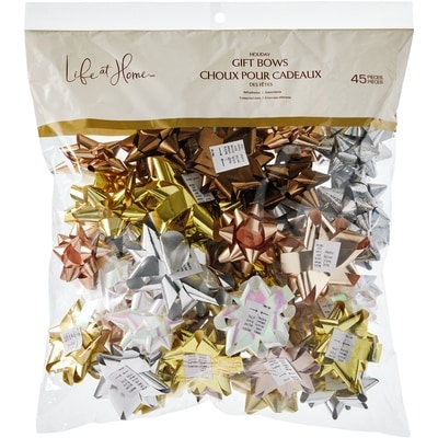 Life at Home Holiday Gift Bows 45 Pack 1 ea, $8.00/1ea