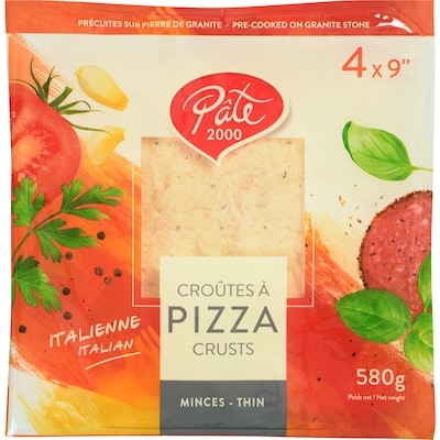 null Pizza Crusts Thin Italian 580 g, $0.95/100g