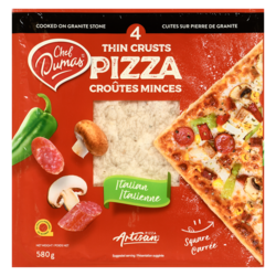 null Croûtes à pizza minces italienne 580 g, 1,12 $/100g