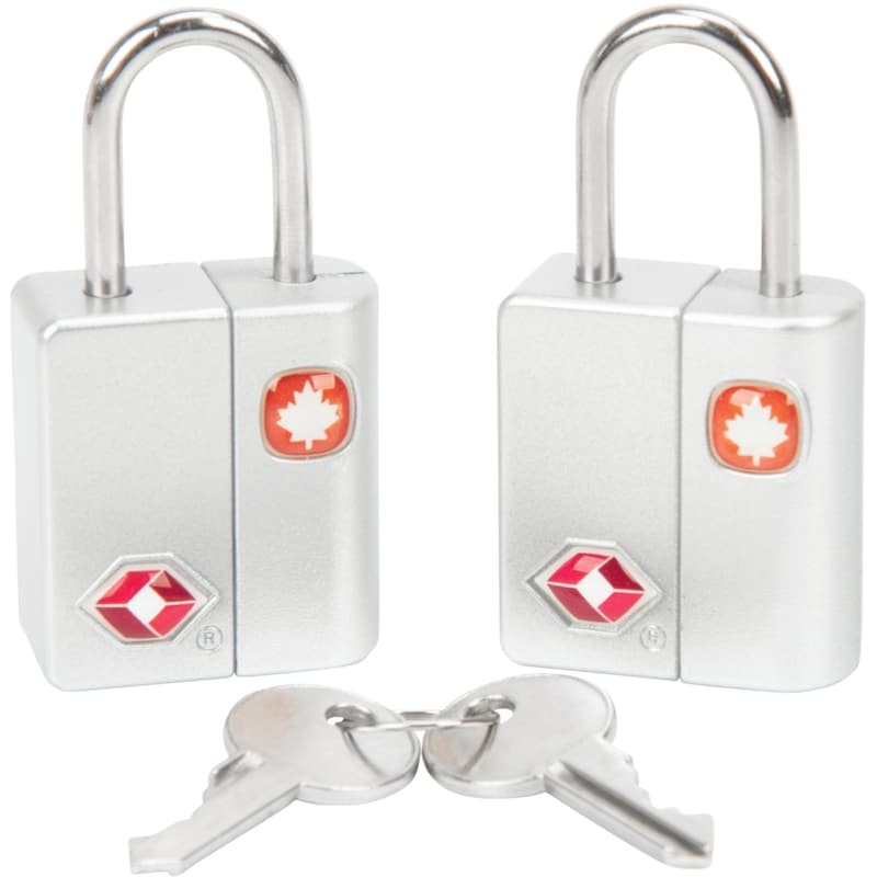 2-piece TSA Key Lock Set Silver