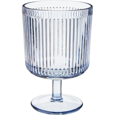 President's Choice Ribbed Goblet Blue 1 ea, $5.00/1ea