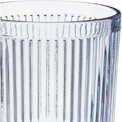 Ribbed Goblet Blue 8.9-Oz