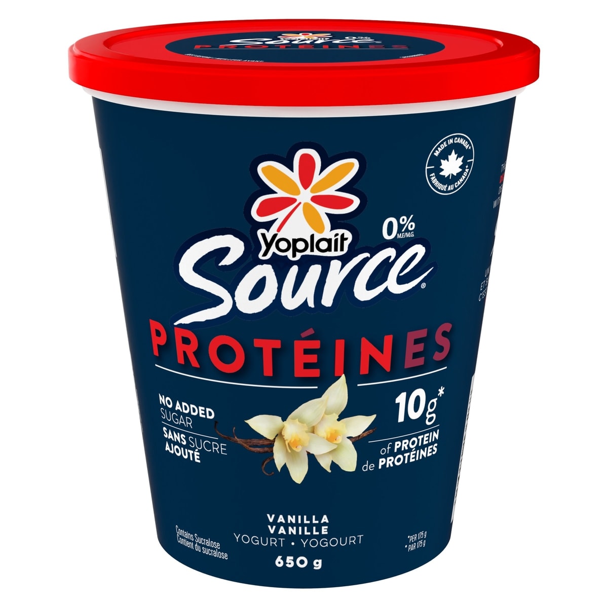 Yoplait 0% Yogurt Source Protein Vanilla