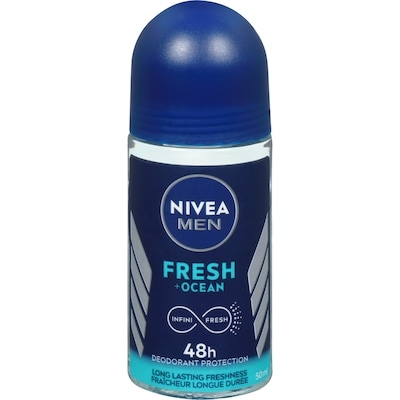 Nivea 48h deodorant protection fresh + ocean 50 ml, 10,98 $/100ml