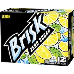 Brisk Zero Sugar Lemon - 12x355.0 ml | Atlantic Superstore
