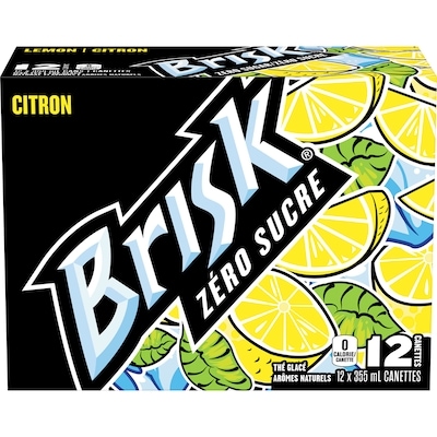 Brisk Zéro Sucre Citron 12x355.0 ml, 0,20 $/100ml