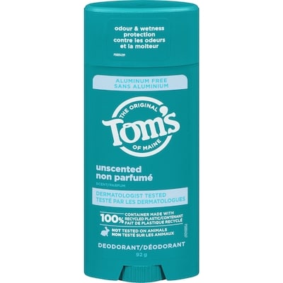 Tom's of Maine Deodorant Unscented Scent 92 g, $13.03/100g